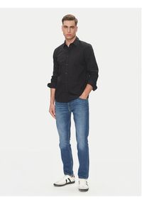 Mustang Koszula Canton 1016238 Czarny Slim Fit. Kolor: czarny. Materiał: bawełna