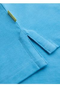Ombre Clothing - Koszulka polo z bawełnianej dzianiny pique – jasnoniebieska V3 - Rozmiar: M. Okazja: na co dzień. Typ kołnierza: polo. Kolor: niebieski. Materiał: bawełna, dzianina. Długość rękawa: krótki rękaw. Długość: krótkie. Wzór: haft. Styl: casual, elegancki #3