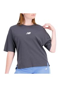Koszulka New Balance WT31511ACK - czarna. Kolor: czarny. Materiał: materiał, bawełna. Długość rękawa: krótki rękaw. Długość: krótkie #1