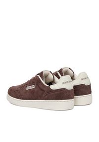 Guess Jeans Sneakersy EO-XL250041 Brązowy ciemny. Kolor: brązowy. Materiał: zamsz, skóra #9