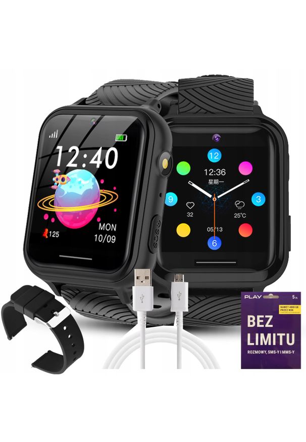 WonderWatch - SMARTWATCH ZEGAREK TELEFON DLA DZIECI ROZMOWY MUZYKA SIM Z GRAMI LATARKA. Rodzaj zegarka: smartwatch