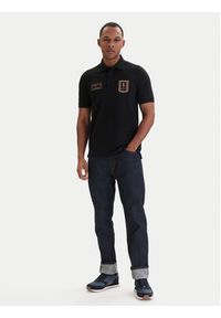 Aeronautica Militare Polo 261PO1927UP00191 Czarny Regular Fit. Typ kołnierza: polo. Kolor: czarny. Materiał: bawełna #3