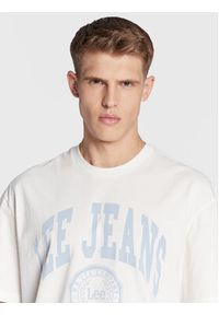 Lee T-Shirt Varsity L69CFENQ 112322787 Écru Loose Fit. Materiał: bawełna #4