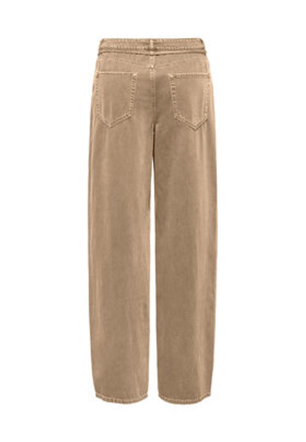 only - ONLY Jeansy Gianna 15372521 Beżowy Straight Leg. Kolor: beżowy