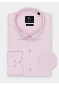 Pako Lorente - PAKO LORENTE – Gładka elegancka koszula męska w kolorze różowym. Typ kołnierza: kołnierzyk klasyczny. Kolor: różowy. Materiał: bawełna. Długość rękawa: długi rękaw. Długość: długie. Wzór: gładki. Styl: elegancki #1