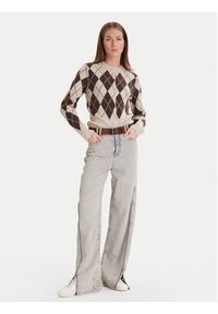 Vero Moda Kardigan Halo 10342792 Brązowy Regular Fit. Kolor: brązowy. Materiał: syntetyk #3