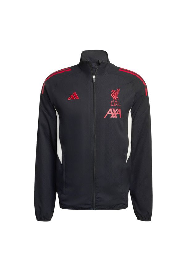 Adidas - Kurtka treningowa Prematch Liverpool FC 2025/26. Kolor: czarny. Sport: piłka nożna