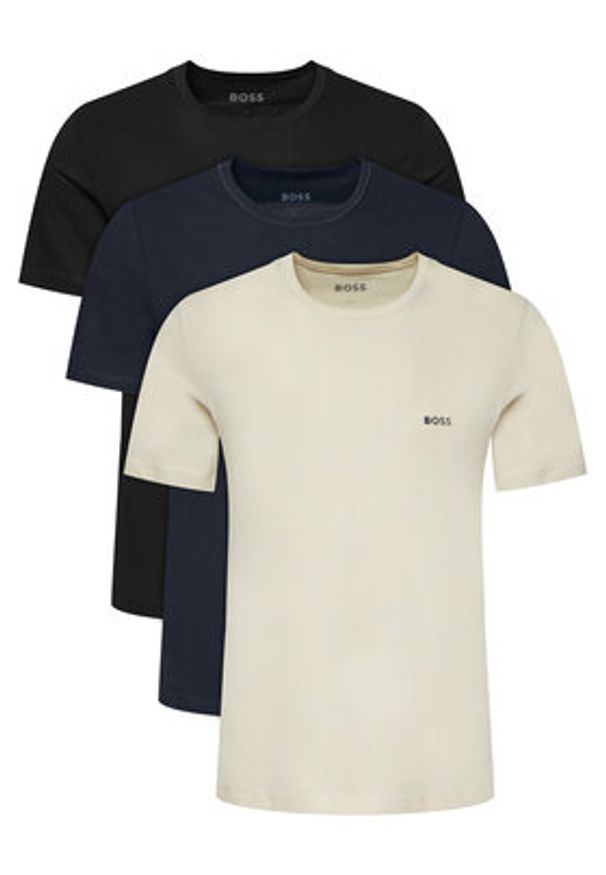 BOSS Komplet t-shirtów 50532468 Kolorowy Regular Fit. Materiał: bawełna. Wzór: kolorowy