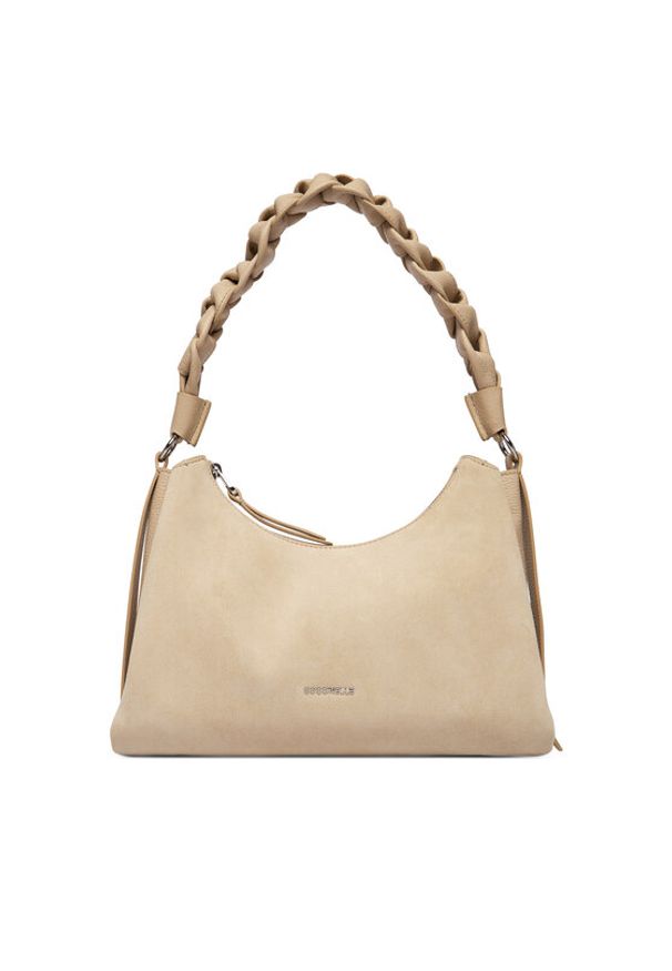 Coccinelle Torebka P6P Boheme Suede Bimaterial E1 P6P 13 03 01 Beżowy. Kolor: beżowy. Materiał: skórzane, zamszowe