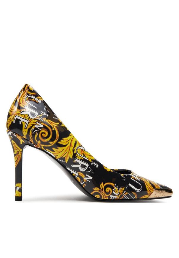 Szpilki Versace Jeans Couture. Kolor: czarny. Obcas: na szpilce