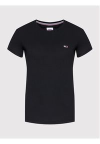 Tommy Jeans T-Shirt Tjw Jersey DW0DW09198 Czarny Regular Fit. Kolor: czarny. Materiał: jersey, bawełna