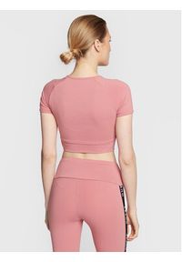Guess T-Shirt Aline V3RP16 KABR0 Różowy Slim Fit. Kolor: różowy. Materiał: bawełna