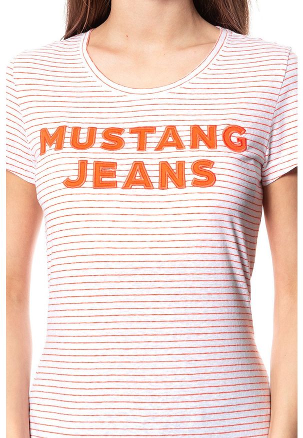 Mustang - MUSTANG T SHIRT DAMSKI Alexia C Print 1009881 11811. Wzór: nadruk