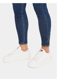 Tommy Jeans Sneakersy Tjw Foxing Flatform Sneaker EN0EN02480 Biały. Kolor: biały. Materiał: materiał