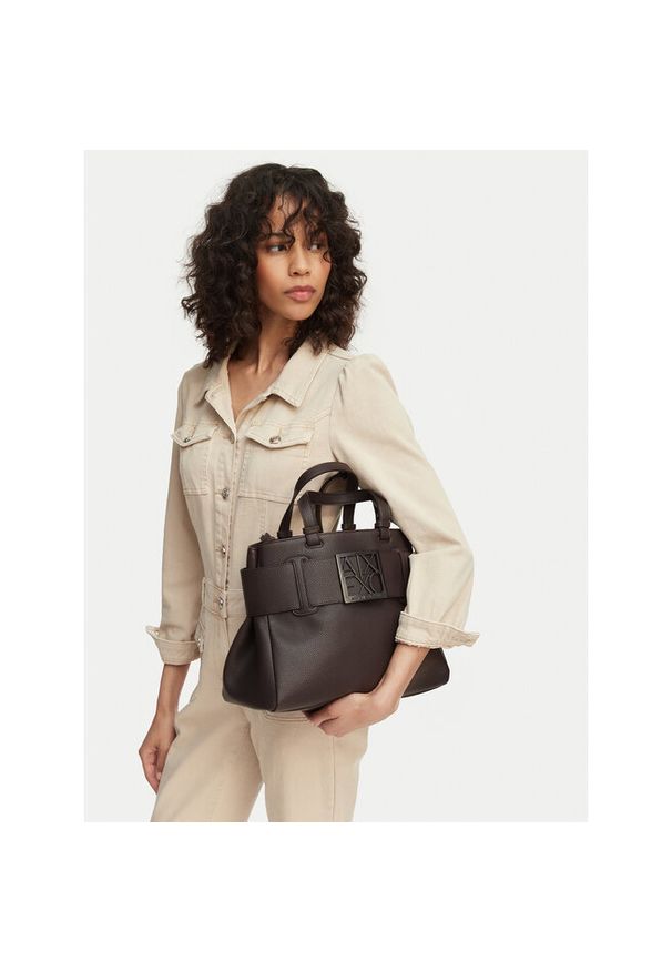 Torebka Armani Exchange. Kolor: brązowy