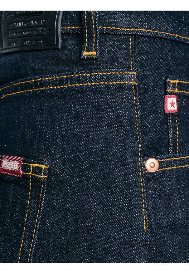 Big-Star - Jeansy damskie granatowe Avril 799. Okazja: na co dzień. Kolor: niebieski. Styl: casual, elegancki