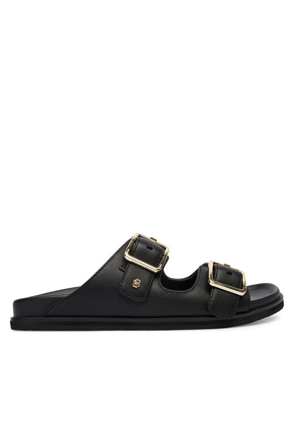 Klapki BOSS. Kolor: czarny