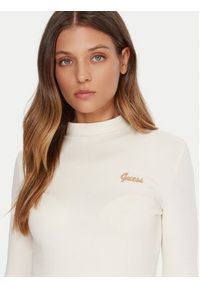 Guess Bluzka V5BP10 KCBF1 Écru Slim Fit. Materiał: bawełna #4