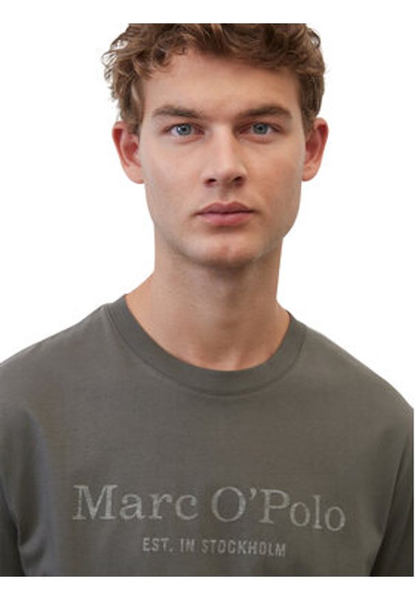 Marc O'Polo T-Shirt B21201251052 Szary Regular Fit. Typ kołnierza: polo. Kolor: szary. Materiał: bawełna