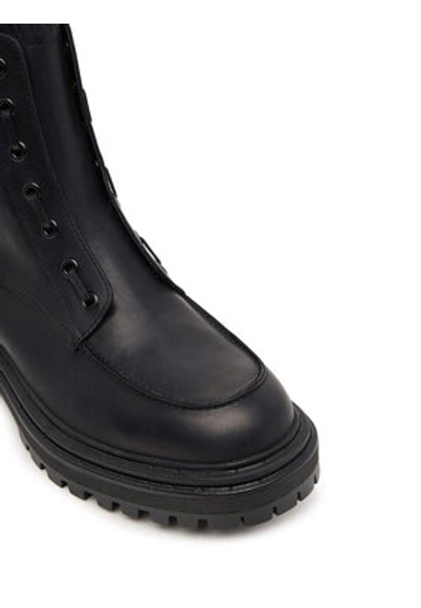 TwinSet - TWINSET Botki 252TCP184 Czarny. Kolor: czarny. Materiał: skóra