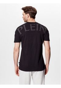 Plein Sport T-Shirt SACC MTK6031 SJY001N Czarny Regular Fit. Kolor: czarny. Materiał: bawełna. Styl: sportowy