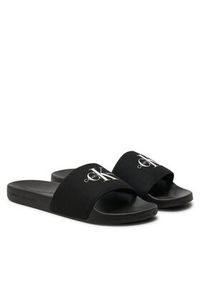 Calvin Klein Jeans Klapki Slide Monogram Wn YW0YW01835 Czarny. Kolor: czarny. Materiał: materiał #4