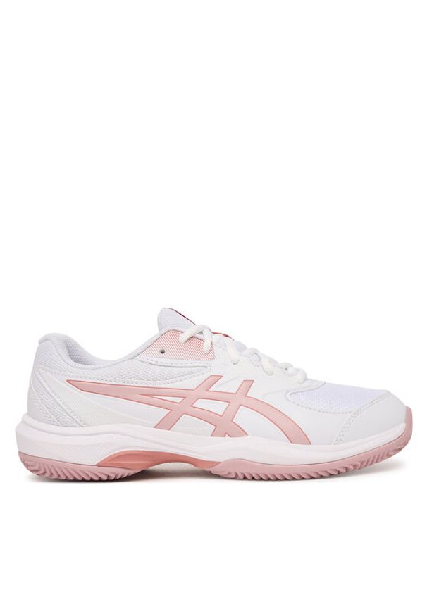 Asics Buty do tenisa Gel-Game Gs Clay/Oc 1044A082 Biały. Kolor: biały. Materiał: skóra. Sport: tenis