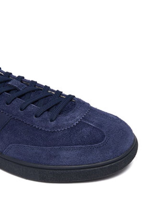 Polo Ralph Lauren Sneakersy 809P01617003 Granatowy. Kolor: niebieski. Materiał: zamsz, skóra