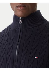 TOMMY HILFIGER - Tommy Hilfiger Sweter Classic MW0MW36532 Granatowy Regular Fit. Kolor: niebieski. Materiał: bawełna #5