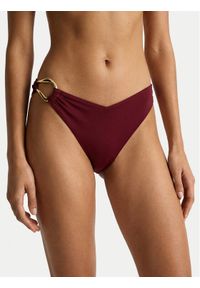 Guess Dół od bikini E6GO11 KF590 Bordowy. Kolor: czerwony. Materiał: syntetyk #1
