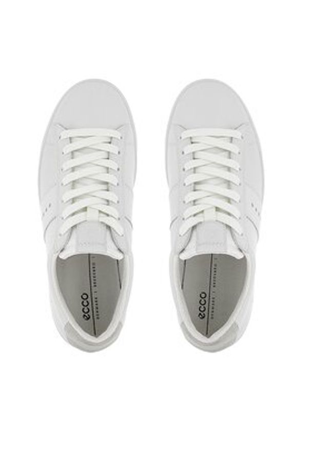 ecco - ECCO Sneakersy STREET LITE W 21280359390 Biały. Kolor: biały. Materiał: skóra