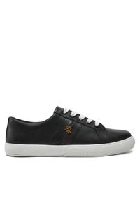 Lauren Ralph Lauren - LAUREN RALPH LAUREN Sneakersy Janson II 802775372002 Czarny. Kolor: czarny. Materiał: skóra