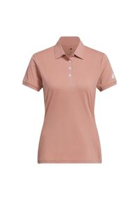 Adidas - Koszulka Ultimate365 Tour Twistknit Polo. Typ kołnierza: polo. Kolor: różowy. Materiał: materiał. Styl: sportowy
