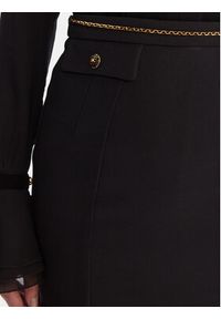 Elisabetta Franchi Spódnica mini GO-148-57E2-V380 Czarny Regular Fit. Kolor: czarny. Materiał: syntetyk #5