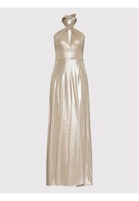 Rinascimento Sukienka wieczorowa CFC0109111003 Beżowy Regular Fit. Kolor: beżowy. Materiał: syntetyk. Styl: wizytowy #3