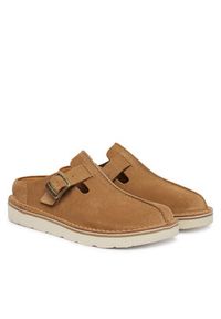 Clarks Klapki Solsbury Mule. 26184168 Brązowy. Kolor: brązowy. Materiał: skóra, zamsz #2