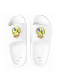 Real Madrid - Real Madryt klapki Beach Pool Flip Flops White Eva białe. Kolor: biały. Styl: sportowy