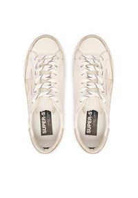 GOLDEN GOOSE Sneakersy Super-Star Classic With List GWF00101.F007558.10698 Beżowy. Kolor: beżowy. Materiał: skóra #6
