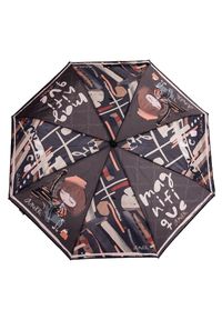 Brązowy Mały Parasol Anekke Damski. Kolor: brązowy. Materiał: materiał #4