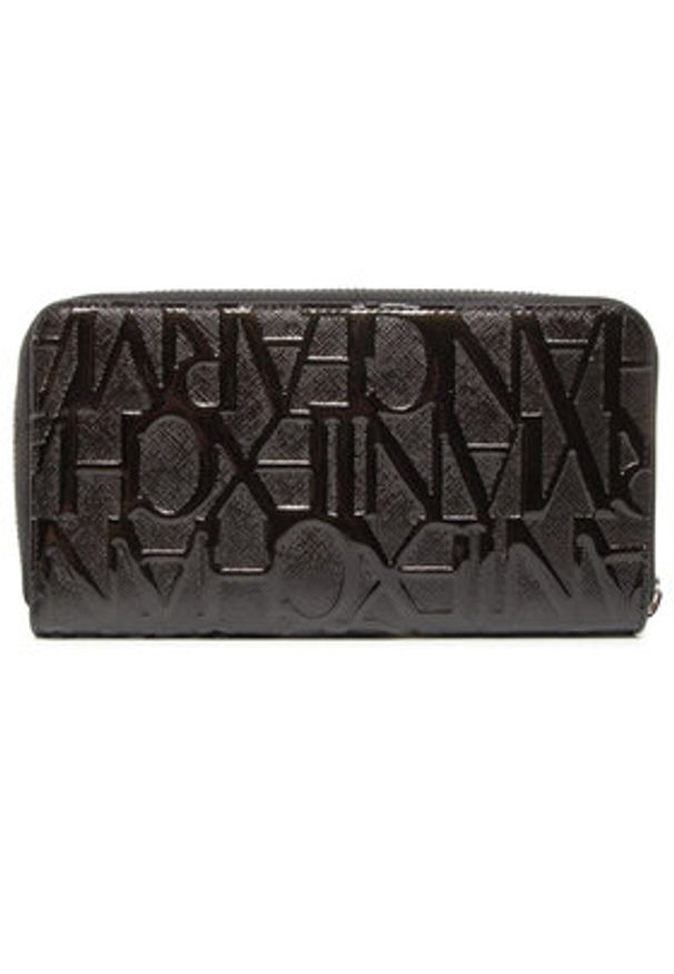 Armani Exchange Duży Portfel Damski 948451 CC794 00020 Czarny. Kolor: czarny. Materiał: skóra