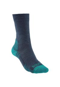 BRIDGEDALE - Skarpety trekkingowe damskie Bridgedale Hike Lt Merino P Boot. Kolor: niebieski. Materiał: wełna, denim. Sport: turystyka piesza