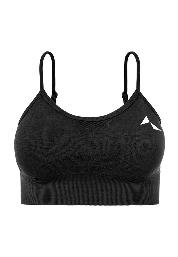 Biustonosz fitenss Carpatree Vibe Seamless. Kolor: czarny. Sport: fitness
