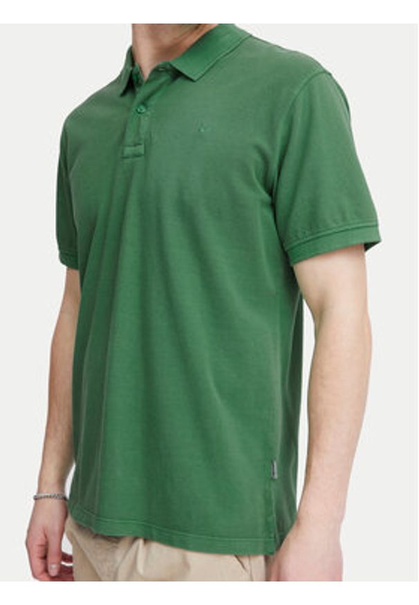 Blend Polo 20715297 Zielony Regular Fit. Typ kołnierza: polo. Kolor: zielony. Materiał: bawełna