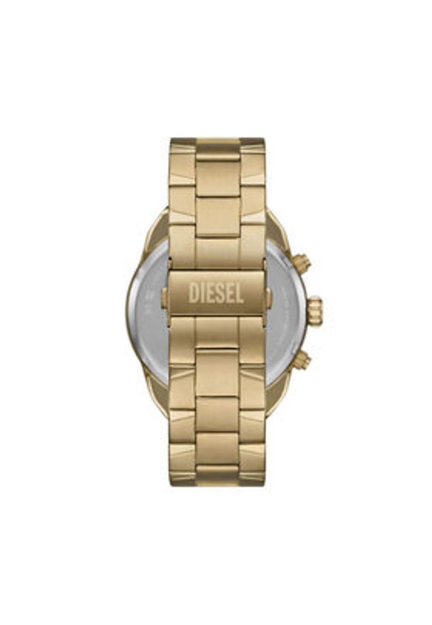 Diesel Zegarek Spiked DZ4685 Złoty. Kolor: złoty