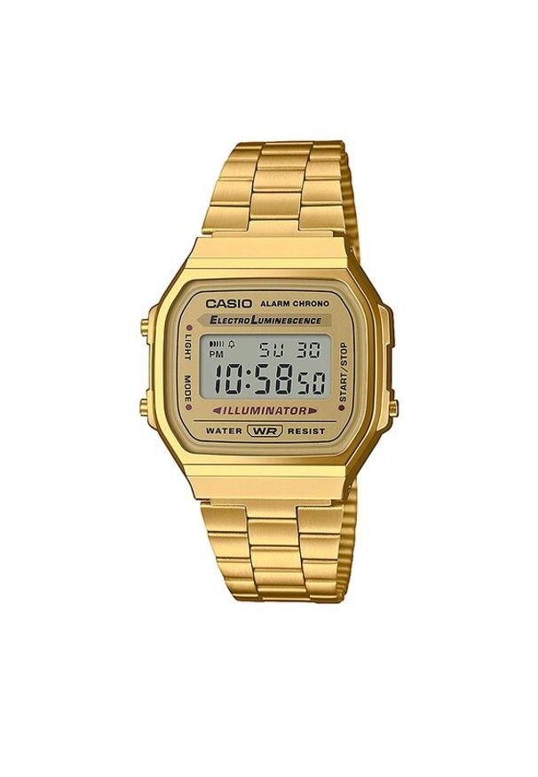 Casio Zegarek Vintage A168WG-9EF Złoty. Kolor: złoty. Styl: vintage
