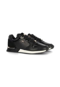 MEXX - Mexx sneakersy skórzane Fleur kolor czarny MXK047102W. Nosek buta: okrągły. Zapięcie: sznurówki. Kolor: czarny. Materiał: skóra #5