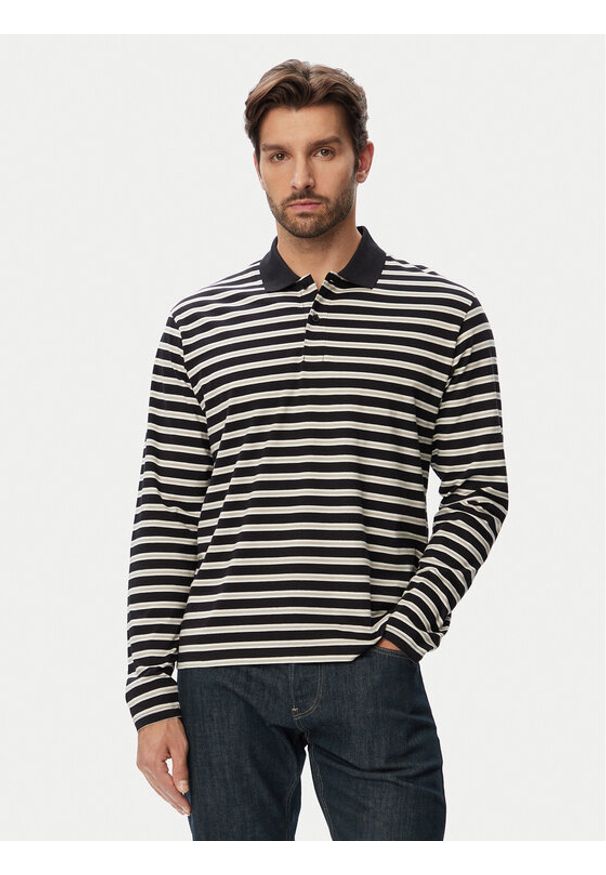 Jack & Jones Polo 12295163 Czarny Regular Fit. Typ kołnierza: polo. Kolor: czarny. Materiał: bawełna
