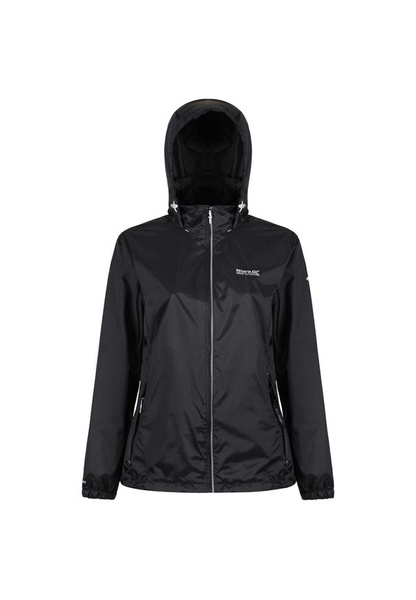 Regatta - Damska kurtka trekkingowa przeciwdeszczowa Corinne IV. Kolor: czarny. Materiał: poliamid. Sport: turystyka piesza