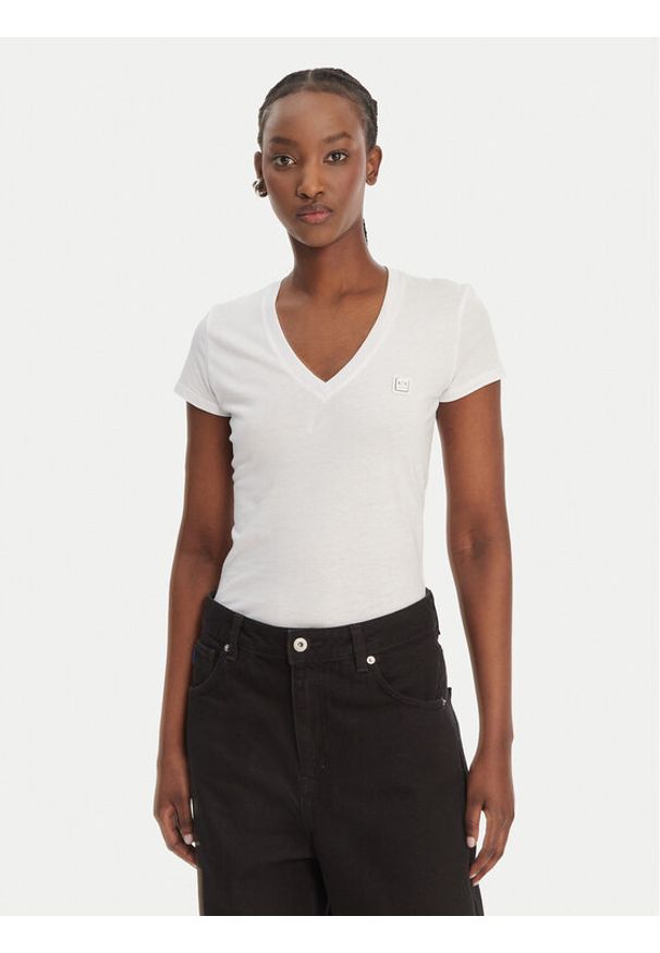 Armani Exchange T-Shirt XW002292 AF10356 U0002 Biały Regular Fit. Kolor: biały. Materiał: bawełna