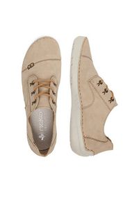 Rieker Półbuty 52520-62 Beżowy. Kolor: beżowy. Materiał: materiał #7